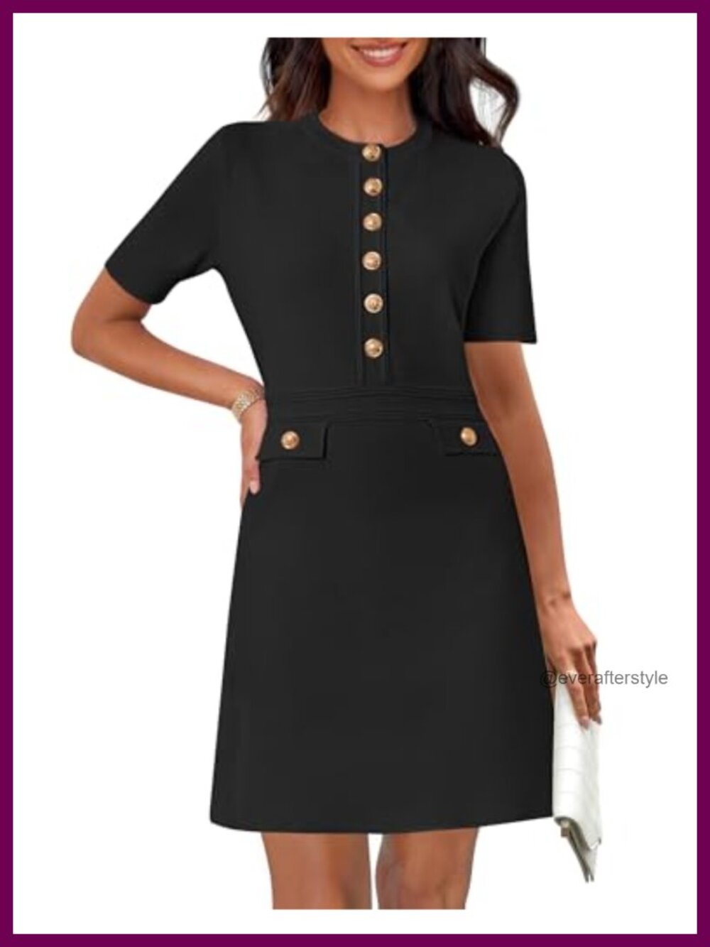 Women's Short Sleeve Bodycon Sweater Mini Dress